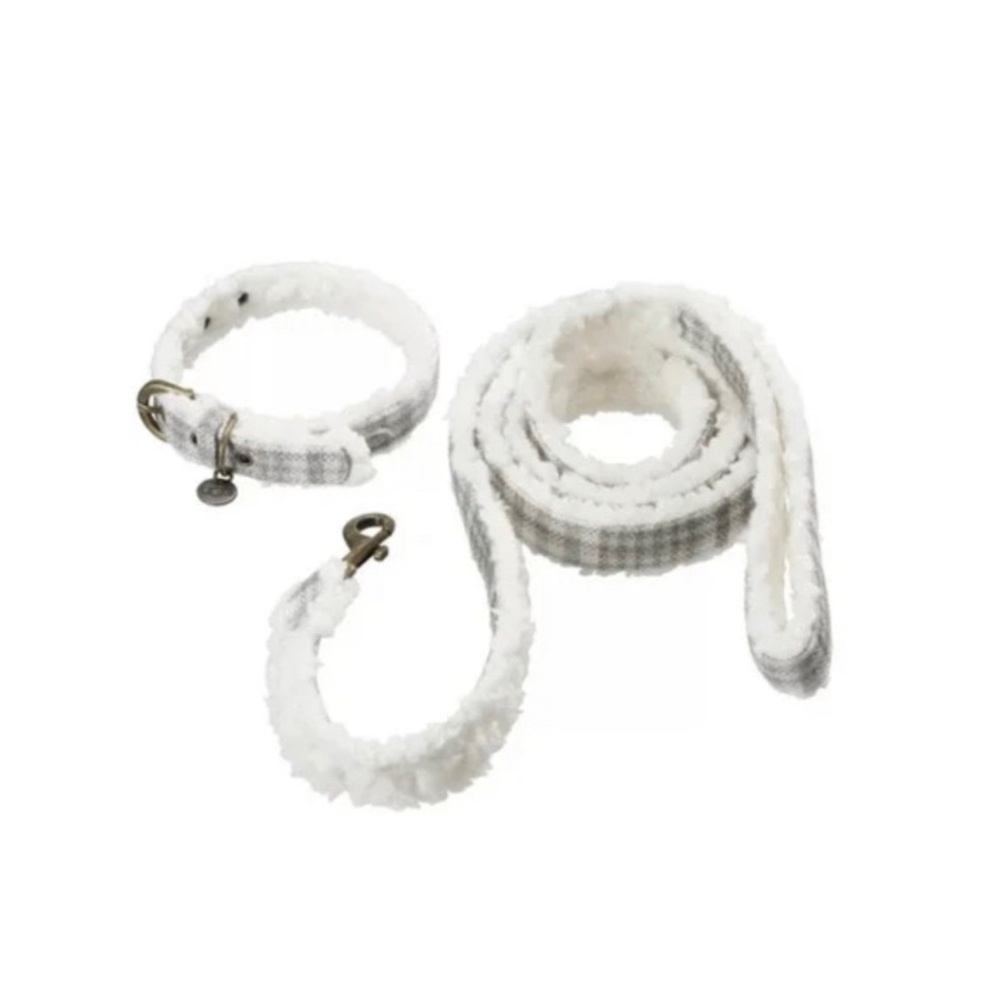 NWT UGG Westwood cotton flannel plaid pet collar and leash - Picture 5 of 6